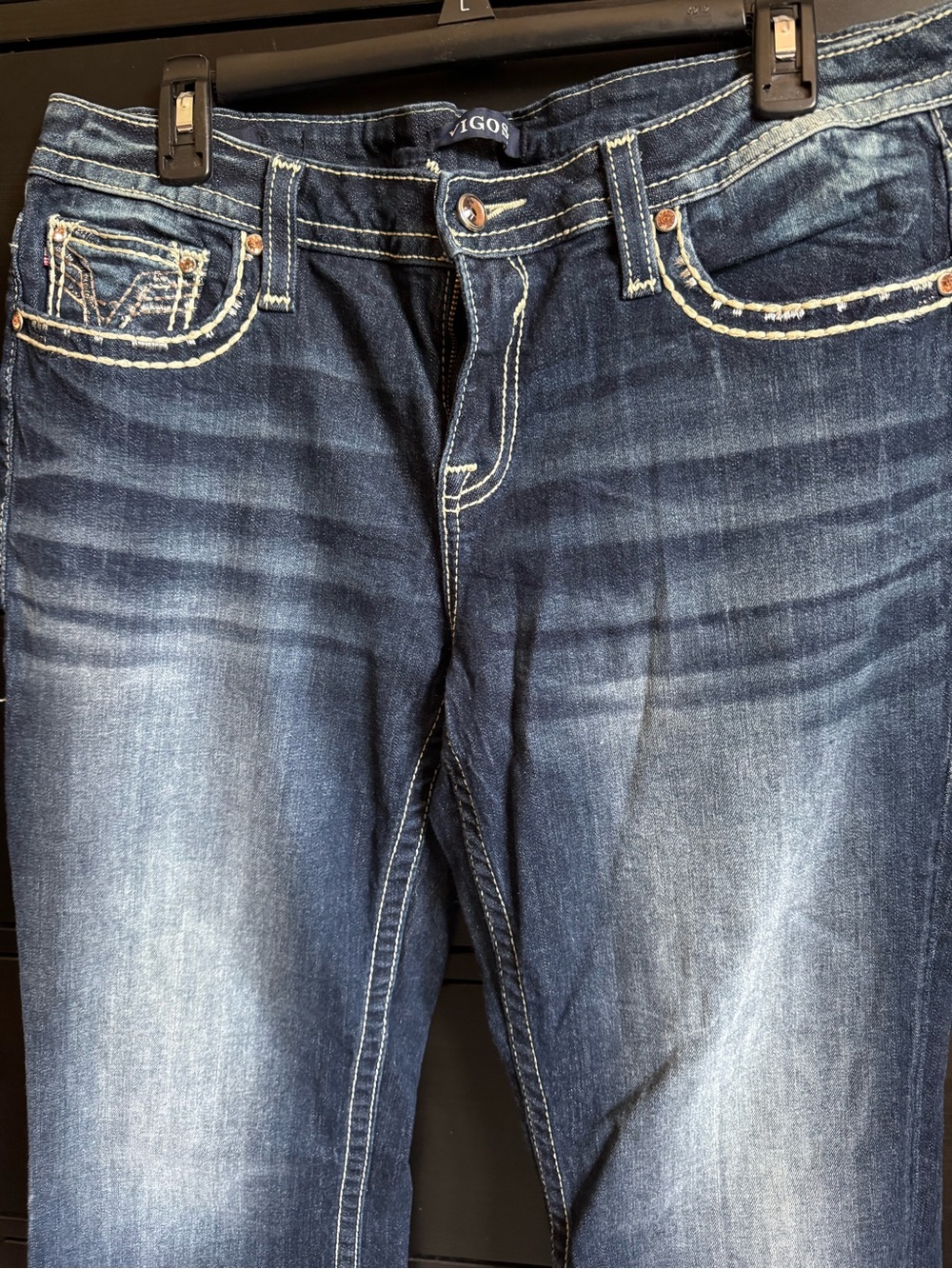 Vigoss Women's Dark Blue Boot Cut Jeans